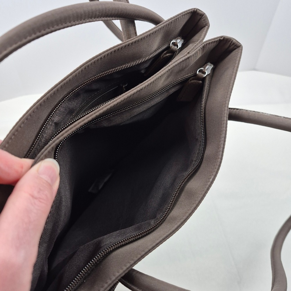 Perry Ellis America Brown Nylon Shoulder Bag Purse Style 2.3670.BN.PM.S NWOT - Picture 6 of 10